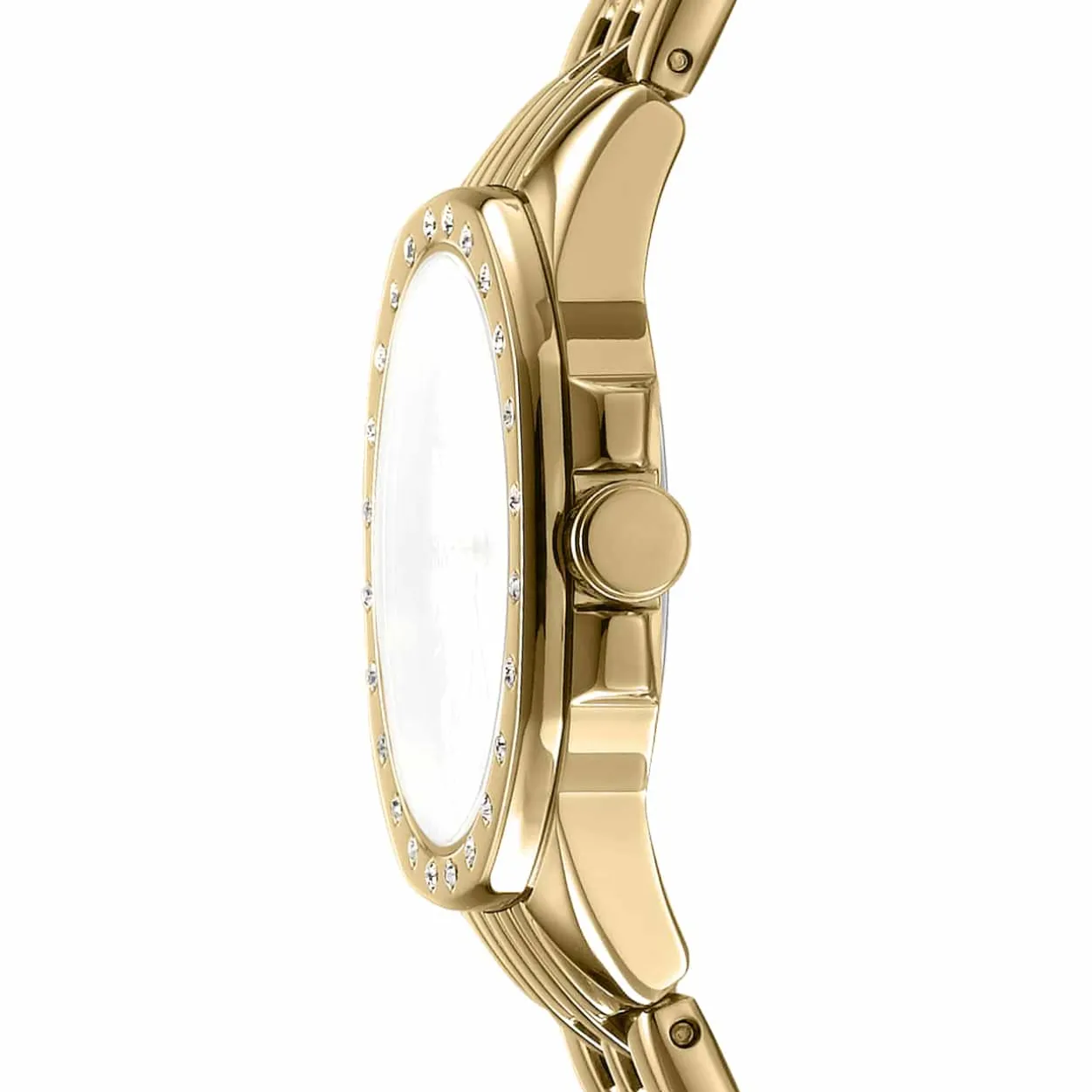 DKNY BROOKLYN MINI UR DAME GULD FARVET MED LÆNKE - DK1L013M0065