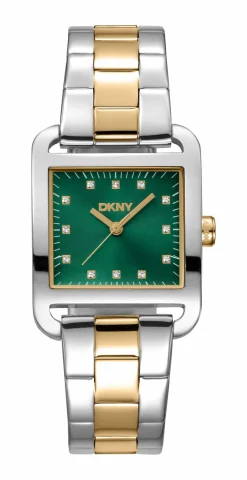 DKNY CITY MIDI MULTI UR DAME TO FARVET MED GRØN SKIVE - DK1L004M0075