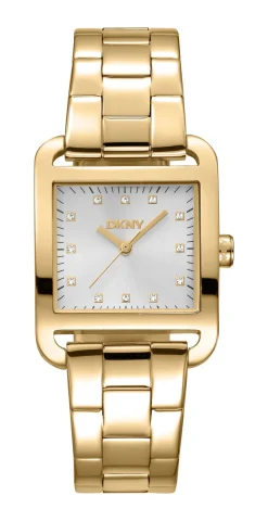 DKNY CITY MIDI UR DAME GULD FARVET MED LÆNKE - DK1L004M0055