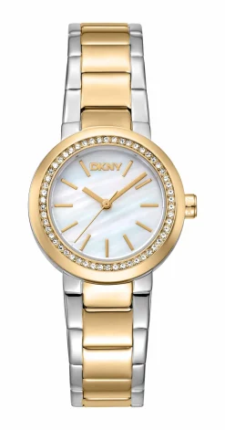 DKNY EASTSIDE MINI UR DAME TO FARVET MED LÆNKE - DK1L024M0155