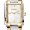 DKNY EVENING UR DAME FIRKANTET TO FARVET - DK1L122M0075