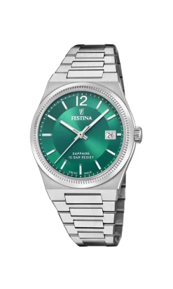 FESTINA SWISS MADE UR DAME MED GRØN SKIVE - F20035/5