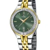 FESTINA UR DAME MED GRØN SKIVE - F16868/4