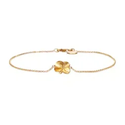 FLORA DANICA FIRKLØVER 18 KARAT GULD ARMBÅND - FLC-BR-18K-G