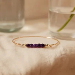 HEIRING AMETHYST TOP TIL MULTI ARMBÅND I FORGYLDT SØLV - 53-4-23FG