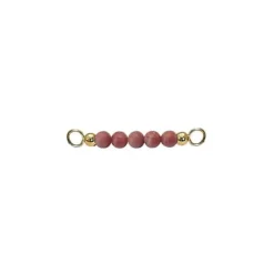 HEIRING PINK RHODONIT TOP TIL MULTI ARMRING I FORGYLDT SØLV - 53-4-92FG