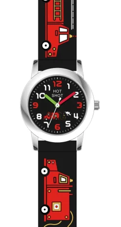 HOT SHOT BØRNEUR MED BRANDBIL SORT - C4084ACX-F