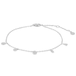 JOANLI NOR SØLV ARMBÅND GWENNOR 4 MM 17+3 CM MED ZIRKONIA