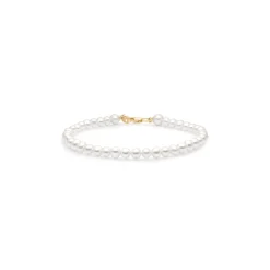 JULIE SANDLAU ESTHER ARMBÅND I 14 KARAT GULD MED PERLER - YG14-BR323XS/S