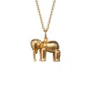 KAY BOJESEN JEWELRY ELEFANT HALSKÆDE FORGYLDT SØLV MED KÆDE - KBJ-2