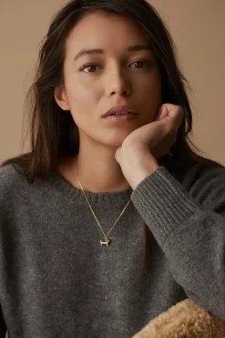 KAY BOJESEN JEWELRY GRAVHUND VEDHÆNG FORGYLDT SØLV UDEN KÆDE - KBJ-39