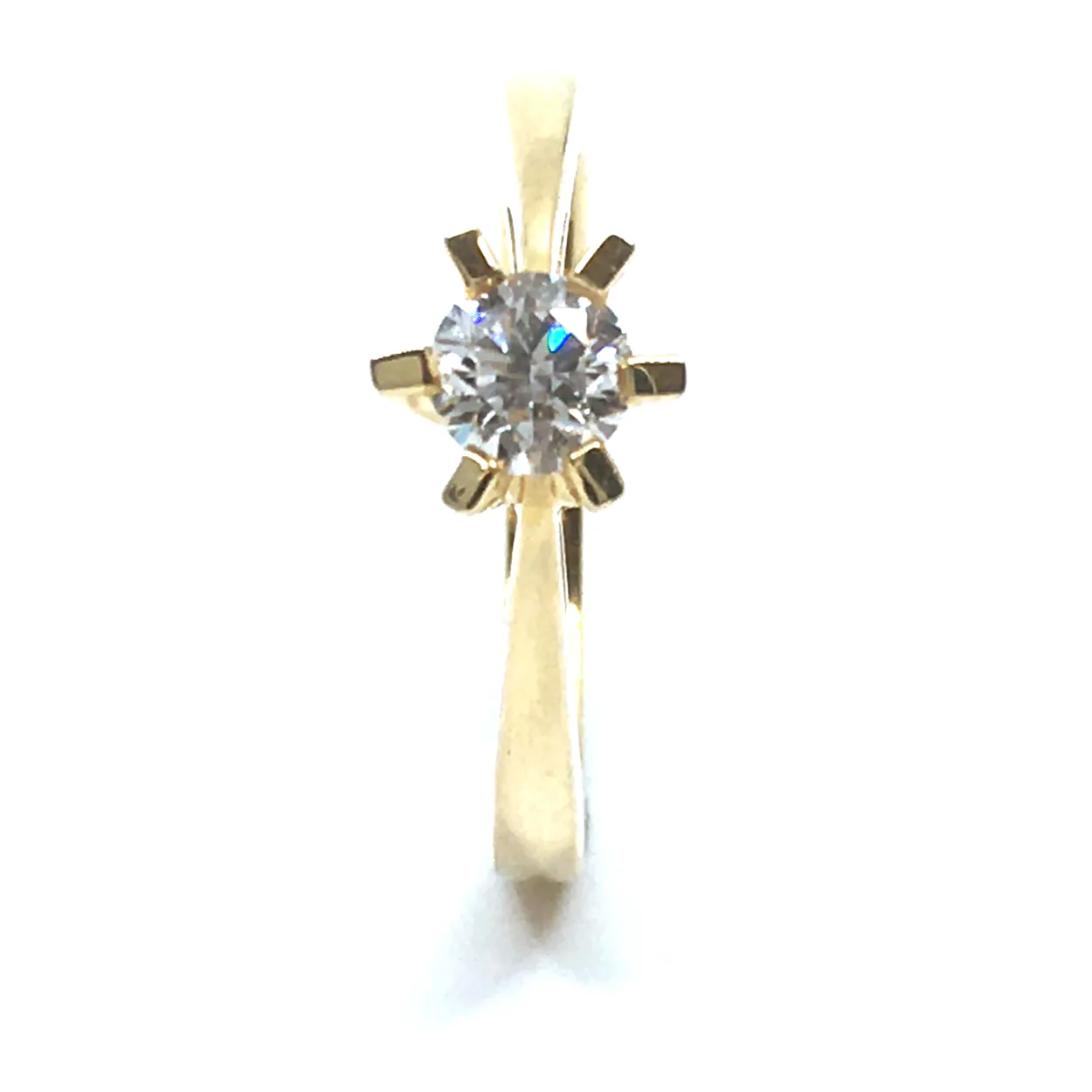 14 KT. GULD CARLA RING MED BRILLANT 0,50 CT. W/SI
