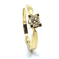 14 KT. GULD EVA RING MED BRILLANT 0,50 CT. W/SI