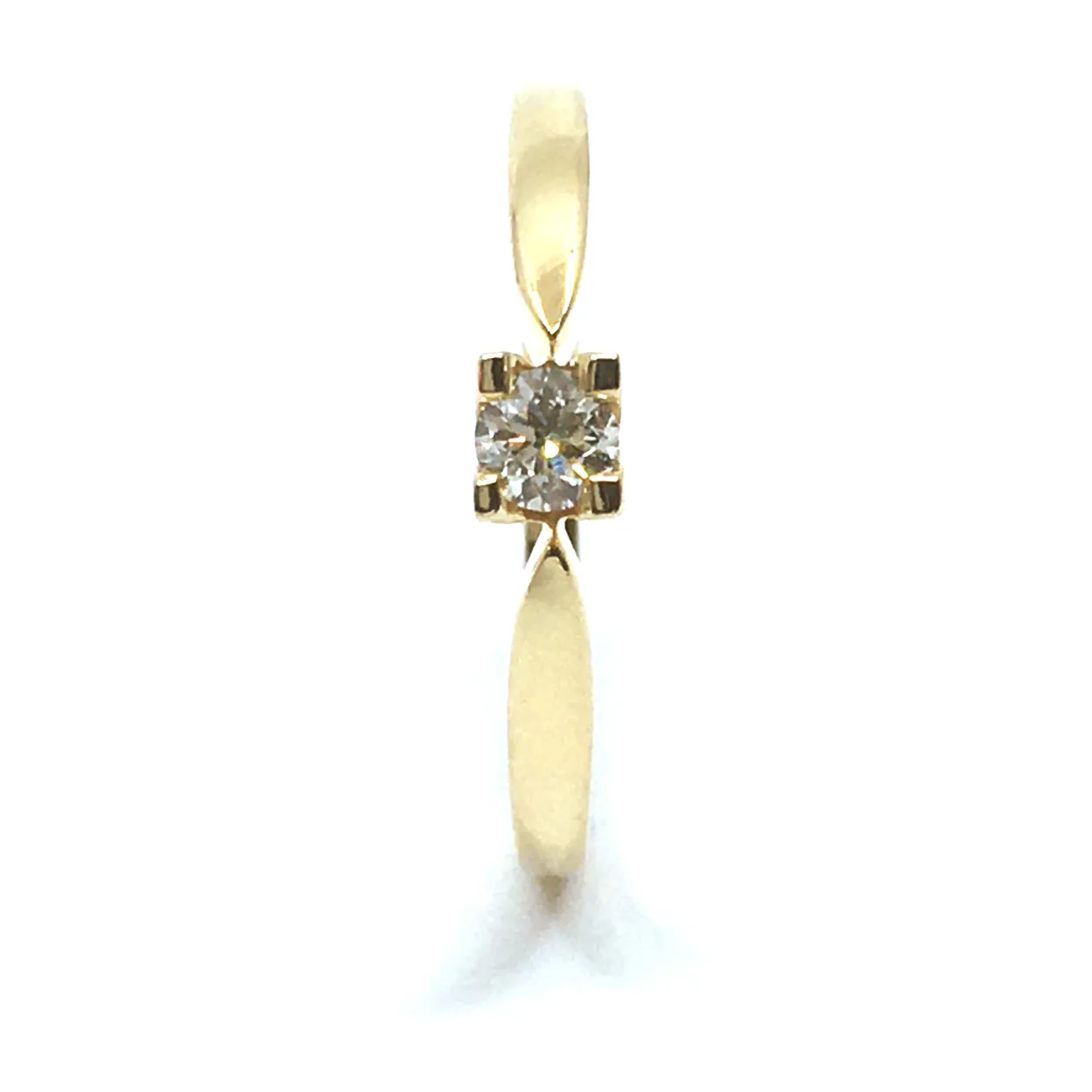 14 KT. GULD EVA RING MED BRILLANT 0,15 CT. W/SI