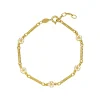 LUND COPENHAGEN MARGUERIT ARMBÅND SØLV FORGYLDT - 9015042-M