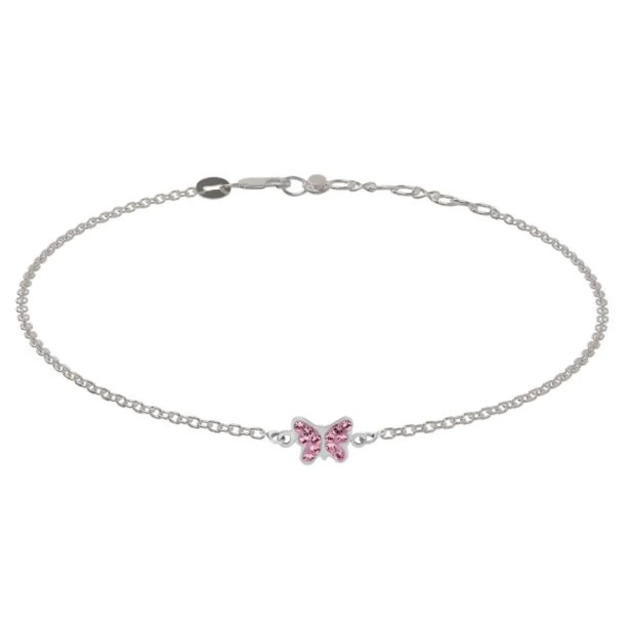 NOA KIDS ARMBÅND SØLV MED SOMMERFUGL - 80250680900