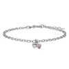 NOA KIDS SØLV RHODINERET BØRNE ARMBÅND MED HJERTER - 80254930900