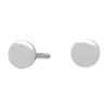 NORDAHL JEWELLERY ØRERINGE STIK SØLV RUND PLADE 4 MM - 325 500