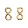 NORDAHL JEWELLERY SØLV FORGYLDT ØRERINGE MED UENDELIGHEDSTEGN - 30254055900