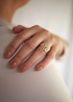 PER BORUP HEART RING 14 KARAT GULD MED BRILLANTER - 937RX