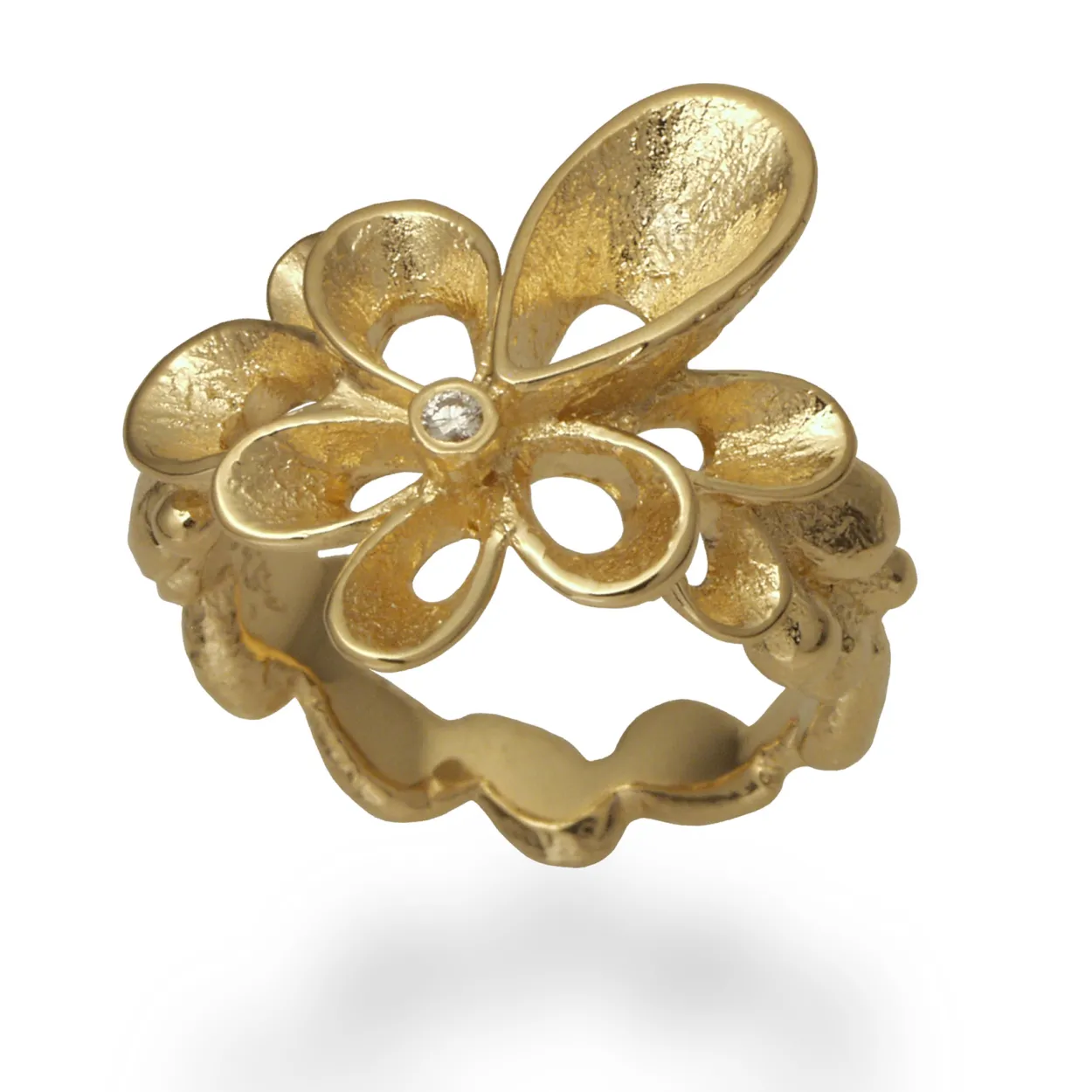 PER BORUP VIOLINA RING 14 KARAT GULD MED BRILLANT - 721R