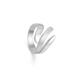 RANDERS SØLV RING MED TRÅDE - 500308