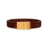 SCROUPLES FORCE ARMBÅND RØDBRUNT LÆDER 21 CM - 03291,21