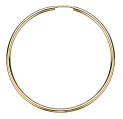 SCROUPLES 14 KARAT GULD ØRERINGE CREOL 2X50MM - 11505