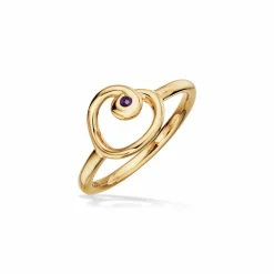 SCROUPLES 14 KARAT GULD RING MED AMETYST - 714075