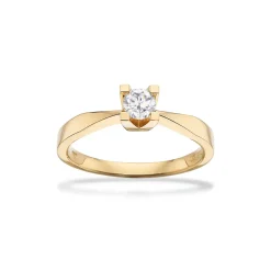SCROUPLES KLEOPATRA 14 KARAT GULD RING MED BRILLANT 0,25 - 7135,25
