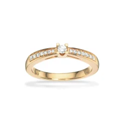SCROUPLES KLEOPATRA QUEEN RING 14 KARAT MED 15 DIAMANTER - 7535,15
