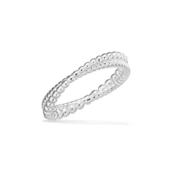 SCROUPLES RING PIGE SØLV MED KUGLER OG SNOET - 729842