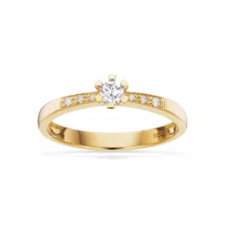 SCROUPLES VIDA DARLING 8 KARAT GULDRING MED BRILLIANT - 7823,14