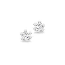 SCROUPLES VIDA ØRERINGE 8 KARAT HVIDGULD MED BRILLANTER PÅ 0,20 CARAT - 1814,20