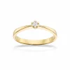 SCROUPLES VIDA RING 8 KARAT GULD MED BRILLANT 0,05 CARAT - 7813,05