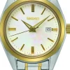 SEIKO CLASSIC UR DAME BICOLOR MED PERLEMORSKIVE - SUR636P1