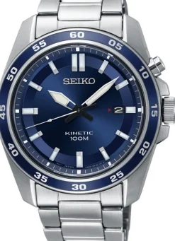SEIKO HERRE UR KINETIC STÅL BLÅ SKIVE - SKA783P1