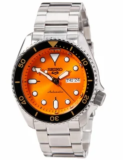 SEIKO 5 SPORT STYLE AUTOMATIK MED ORANGE SKIVE - SRPD59K1