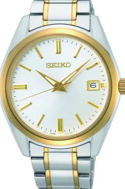 SEIKO UR HERRE MIX LÆNKE MED DATO - SUR312P1