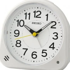 SEIKO VÆKKEUR HVID BIP - QHE188W