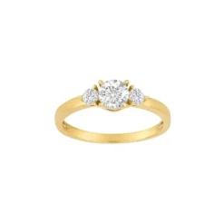 SIERSBØL 8 KARAT GULD RING MED SYNTETISK ZIRKONIA - 10428490300