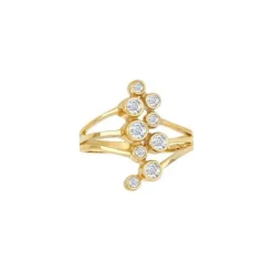 SIERSBØL RING 8 KARAT GULD MED CZ - 10420050300