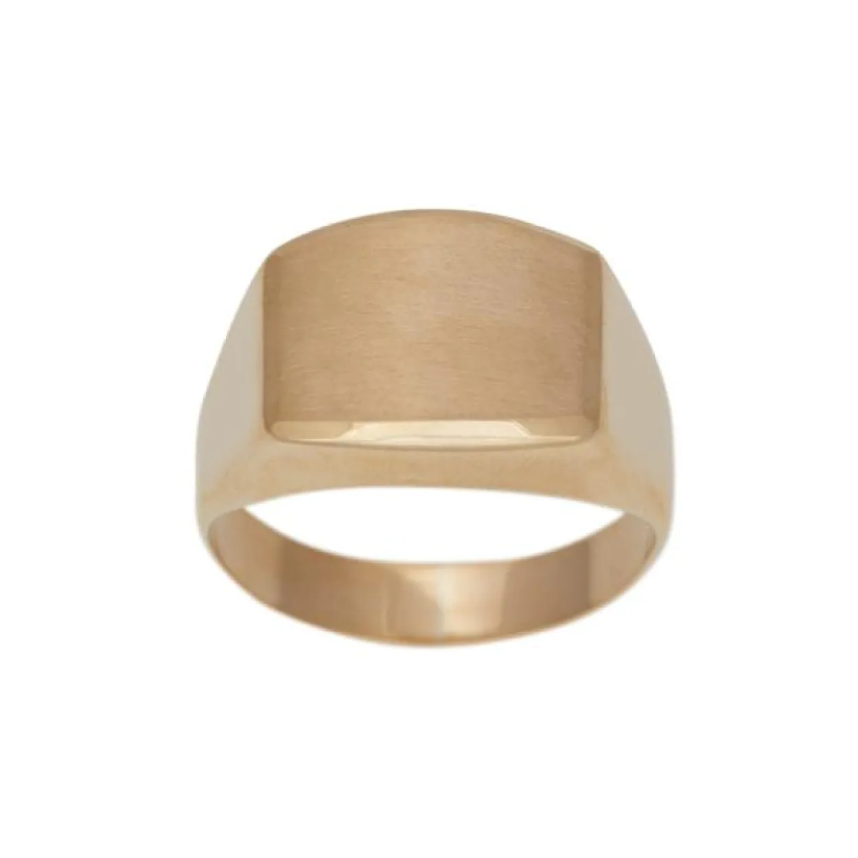 SIERSBØL RING 8 KARAT GULD MED PLADE - 182 001 3