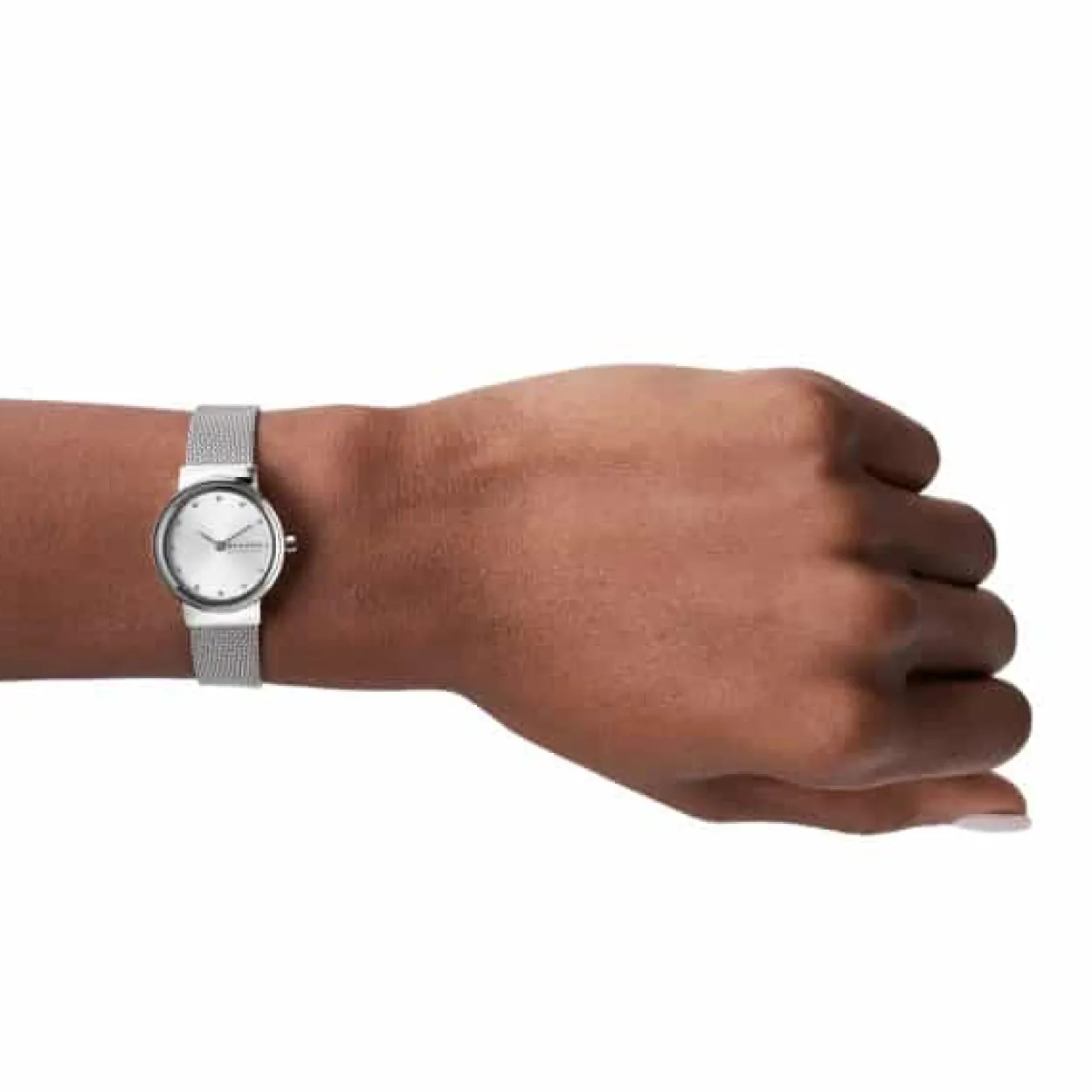 SKAGEN FREJA LILLE DAME UR STÅL MED MESH LÆNKE - SKW2715