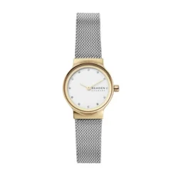 SKAGEN FREJA LILLE UR DAME TO FARVET - SKW2666