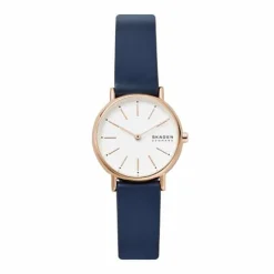 SKAGEN SIGNATUR LILLE ROSA MED BLÅ REM - SKW2838
