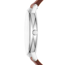 SKAGEN SIGNATUR UR HERRE MED BRUN LÆDERREM - SKW6355
