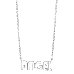 SØLV HALSKÆDE ANGEL - 225 137