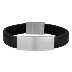 SON OF NOA ARMBÅND HERRE SORT LÆDER 21 CM - 897 017-BLACK21