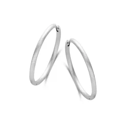 SPIRIT ICONS ‘BALANCE’ HOOP 30 MM RUSTIC SØLV - 42491
